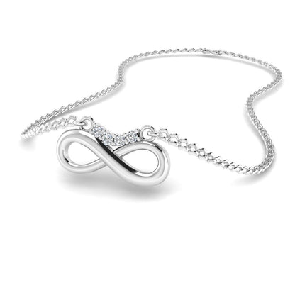 JBR Love Forever Infinity Sterling Silver Necklace Pendate - JBR Jeweler