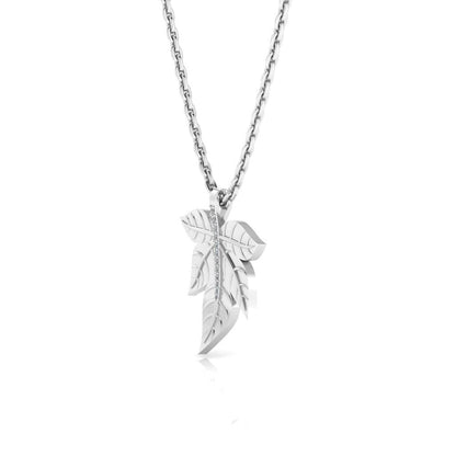 JBR Maple Leaf Design Sterling Silver Necklace - JBR Jeweler