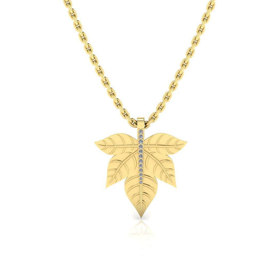 JBR Maple Leaf Design Sterling Silver Necklace - JBR Jeweler