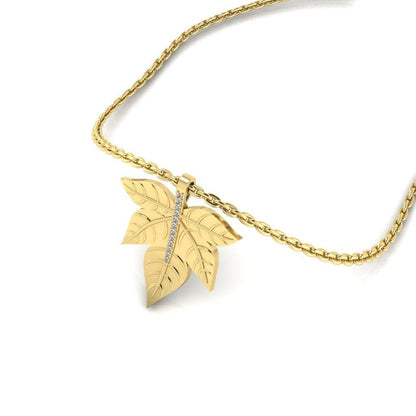 JBR Maple Leaf Design Sterling Silver Necklace - JBR Jeweler