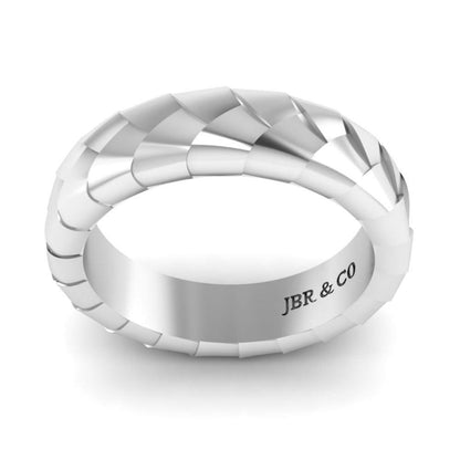 JBR Men’s Knot Design Sterling Silver Band - JBR Jeweler