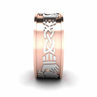 JBR Men's Sterling Silver Claddagh Celtic Ring - JBR Jeweler