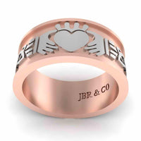 JBR Men's Sterling Silver Claddagh Celtic Ring - JBR Jeweler