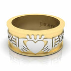 JBR Men's Sterling Silver Claddagh Celtic Ring - JBR Jeweler