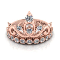 JBR Milgrain Detail Tiara Ring In Sterling Silver - JBR Jeweler