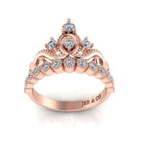 JBR Milgrain Detail Tiara Ring In Sterling Silver - JBR Jeweler