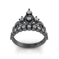 JBR Milgrain Detail Tiara Ring In Sterling Silver - JBR Jeweler