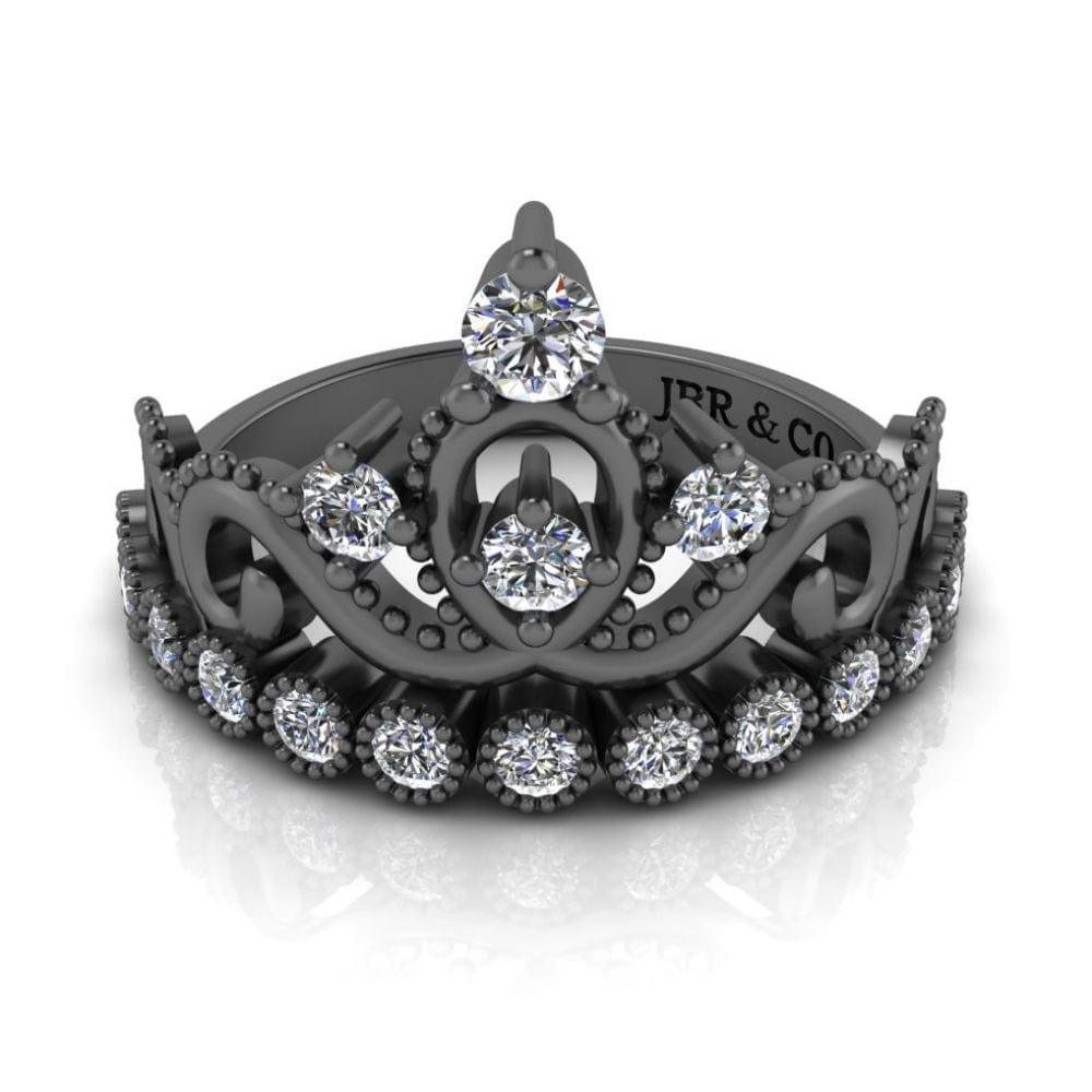 JBR Milgrain Detail Tiara Ring In Sterling Silver - JBR Jeweler