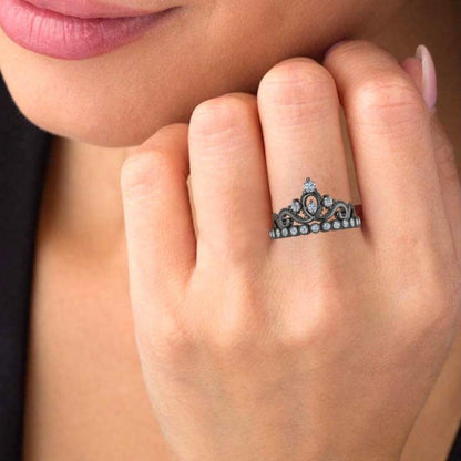 JBR Milgrain Detail Tiara Ring In Sterling Silver - JBR Jeweler