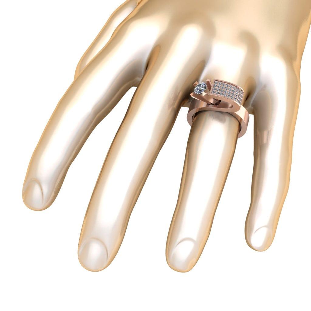 JBR Jeweler Silver Ring JBR Modern Unique Style Round Cut Sterling Silver Ring for Men and Women