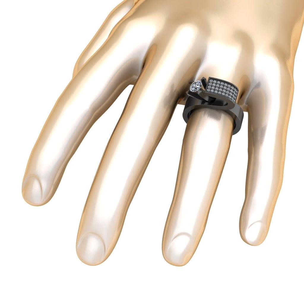 JBR Jeweler Silver Ring JBR Modern Unique Style Round Cut Sterling Silver Ring for Men and Women