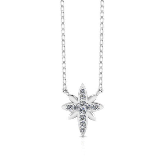 JBR Northern Star Cluster Necklace in Sterling Silver - JBR Jeweler