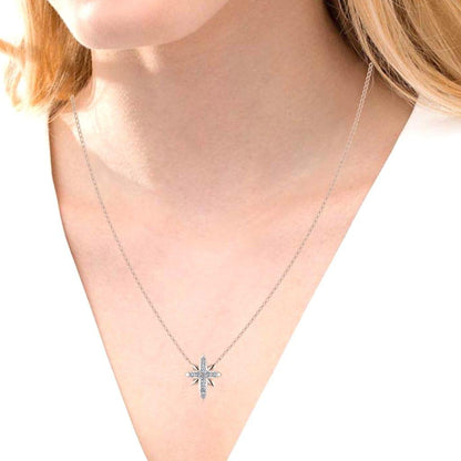 JBR Northern Star Cluster Necklace in Sterling Silver - JBR Jeweler