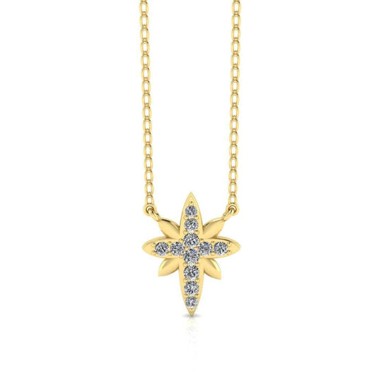 JBR Northern Star Cluster Necklace in Sterling Silver - JBR Jeweler