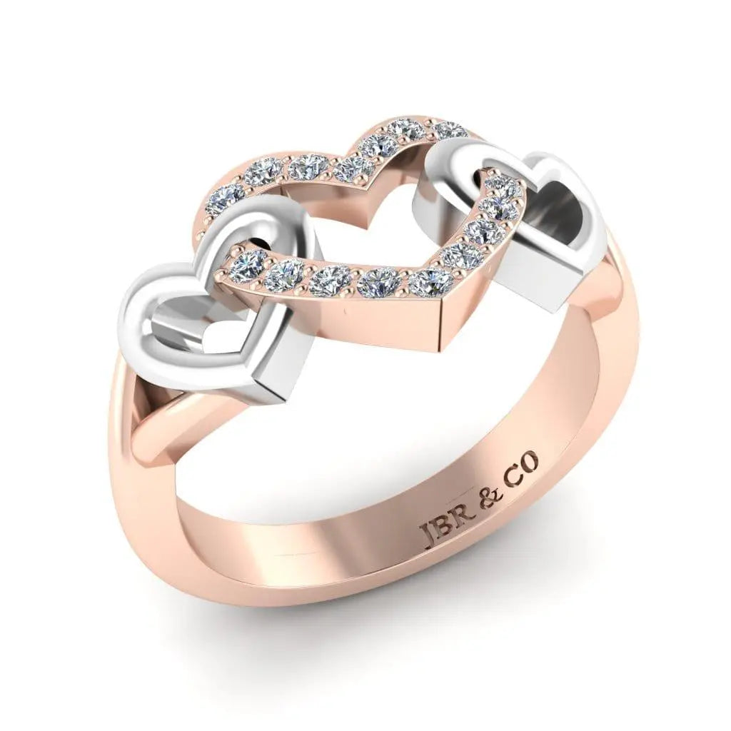 JBR Open Heart Sterling Silver Promise Ring For Women - JBR Jeweler
