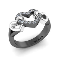 JBR Open Heart Sterling Silver Promise Ring For Women - JBR Jeweler