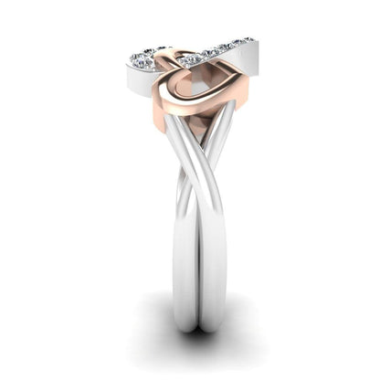 JBR Open Heart Sterling Silver Promise Ring For Women - JBR Jeweler