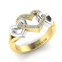 JBR Open Heart Sterling Silver Promise Ring For Women - JBR Jeweler