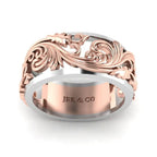 JBR Peony Sterling Silver Women’s Band - JBR Jeweler