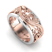 JBR Peony Sterling Silver Women’s Band - JBR Jeweler