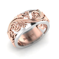 JBR Peony Sterling Silver Women’s Band - JBR Jeweler