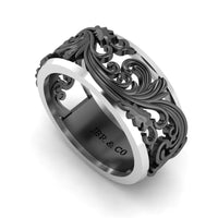 JBR Peony Sterling Silver Women’s Band - JBR Jeweler