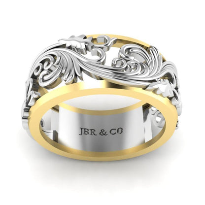 JBR Peony Sterling Silver Women’s Band - JBR Jeweler