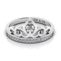 JBR Princess Crown Sterling Silver Promise Ring - JBR Jeweler