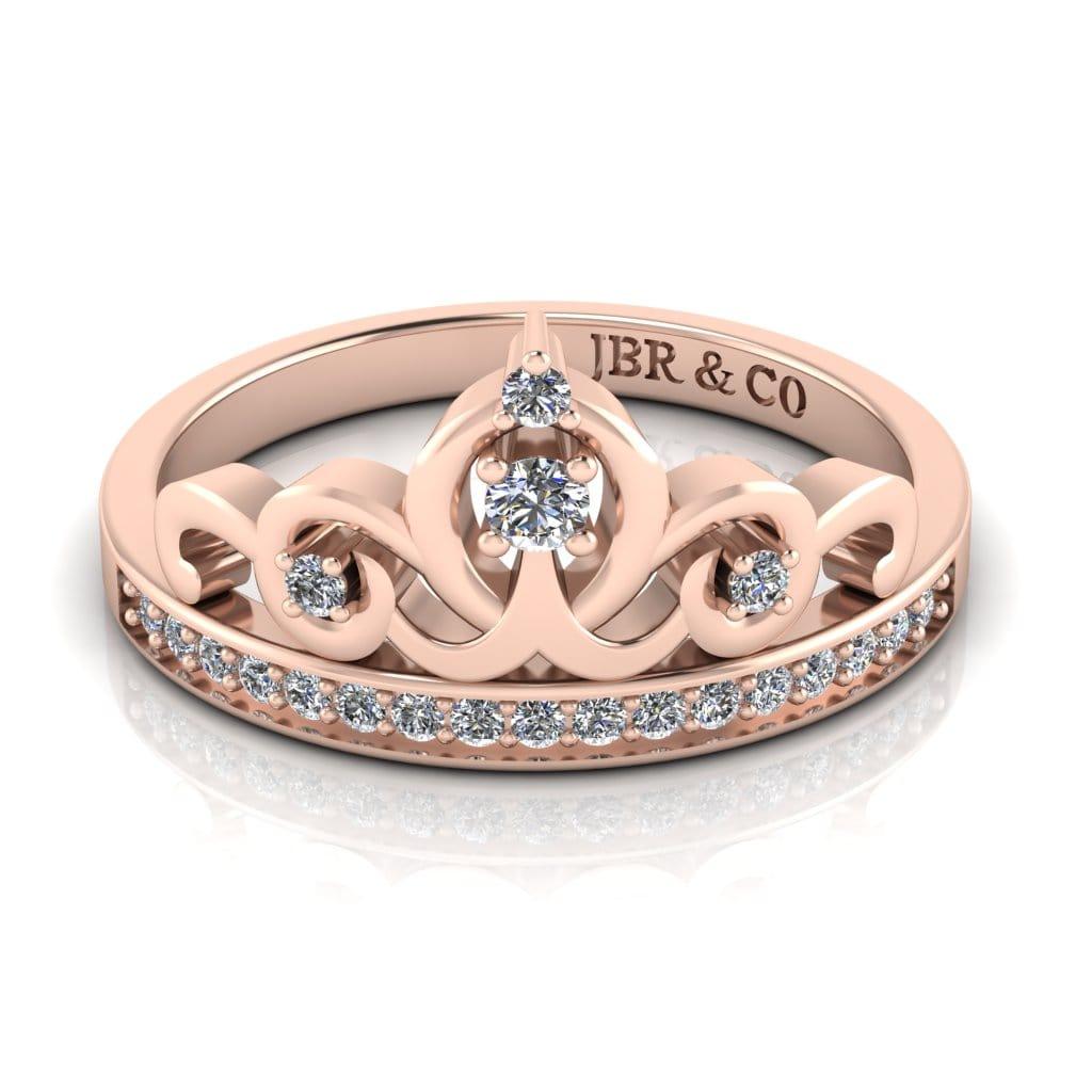 JBR Princess Crown Sterling Silver Promise Ring - JBR Jeweler