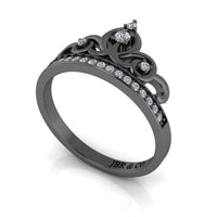 JBR Princess Crown Sterling Silver Promise Ring - JBR Jeweler