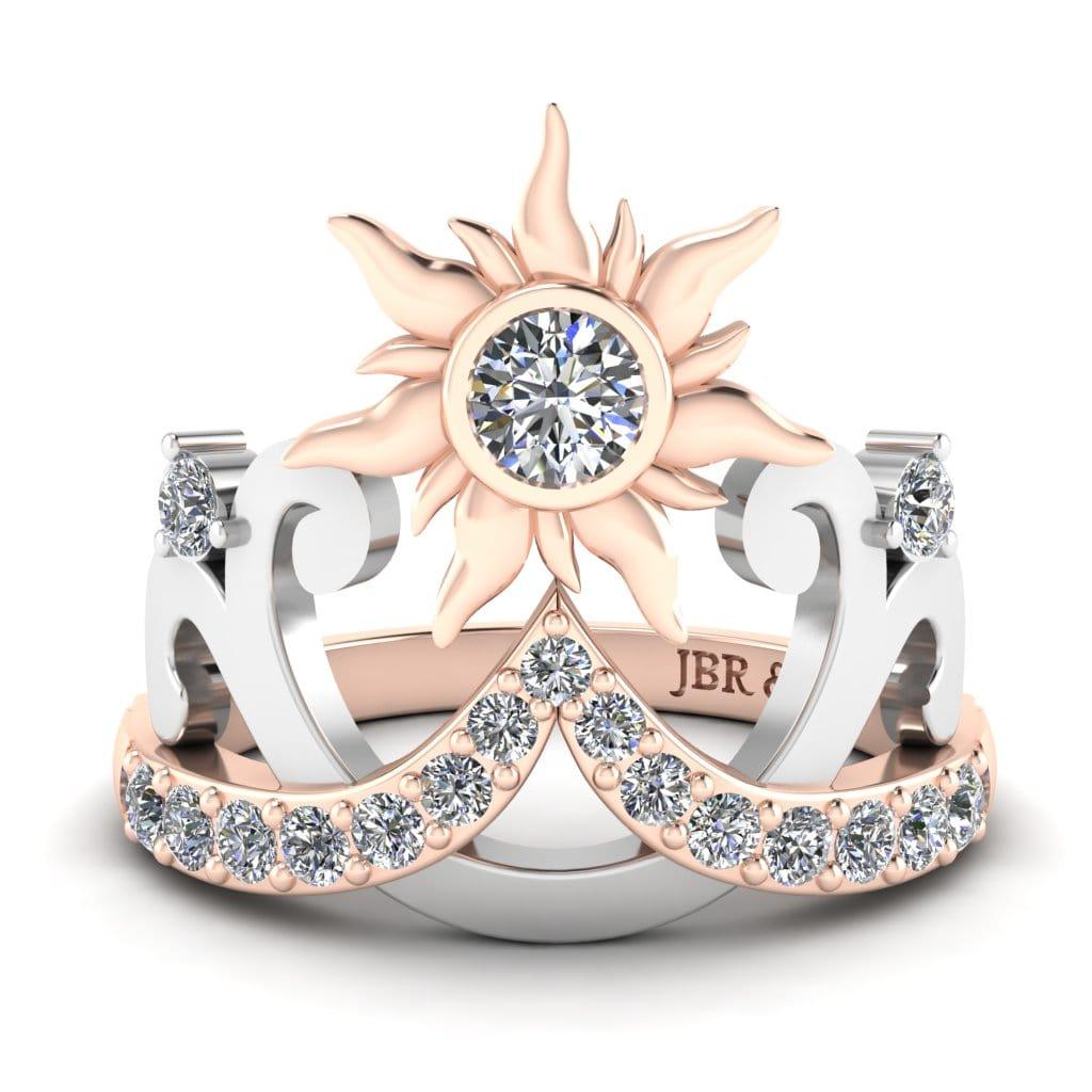 JBR Rapunzel Diamond Sun Tiara Sterling Silver Ring - JBR Jeweler