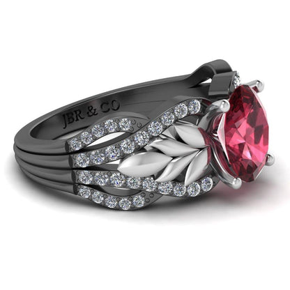 JBR Rhodolite Synthetic Garnet Anna Design Sterling Silver Ring - JBR Jeweler