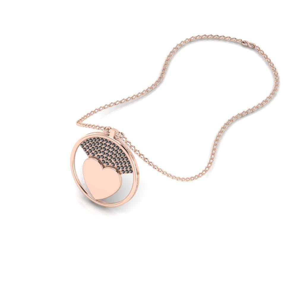 JBR Jeweler Silver Necklaces JBR Romantic Heart Sterling Silver Necklace