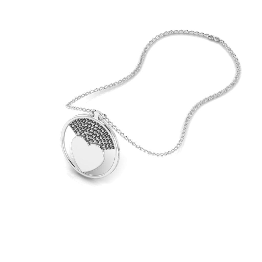 JBR Romantic Heart Sterling Silver Necklace - JBR Jeweler