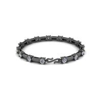 JBR Round Cut Custom Wedding Sterling Silver Bracelet - JBR Jeweler