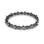JBR Round Cut Diamond Bracelet In Sterling Silver - JBR Jeweler