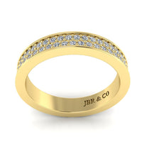 JBR Round Cut Eternity Sterling Silver Band - JBR Jeweler