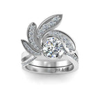 JBR Round Cut Solitaire 2 Piece S925 Sterling Silver Ring - JBR Jeweler