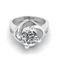 JBR Jeweler Silver Ring 3 / Silver JBR Round Cut Solitaire Sterling Silver Ring