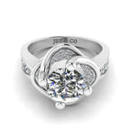 JBR Jeweler Silver Ring 3 / Silver JBR Round Cut Solitaire Sterling Silver Ring