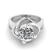 JBR Jeweler Silver Ring 3 / Silver JBR Round Cut Solitaire Sterling Silver Ring