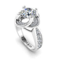 JBR Round Cut Solitaire Sterling Silver Ring - JBR Jeweler