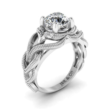 JBR Round Cut Solitaire Sterling Silver Women's Ring - JBR Jeweler