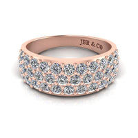 JBR Round Cut Sterling Silver Engagement Ring - JBR Jeweler