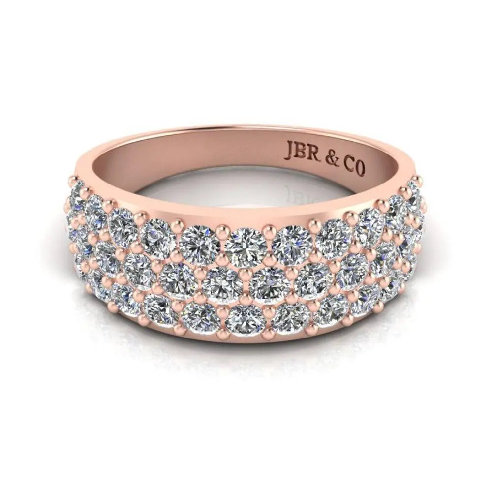 JBR Round Cut Sterling Silver Engagement Ring - JBR Jeweler