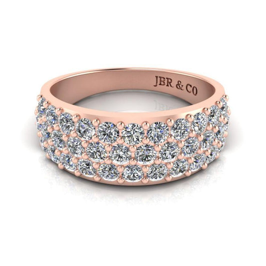 JBR Round Cut Sterling Silver Engagement Ring - JBR Jeweler