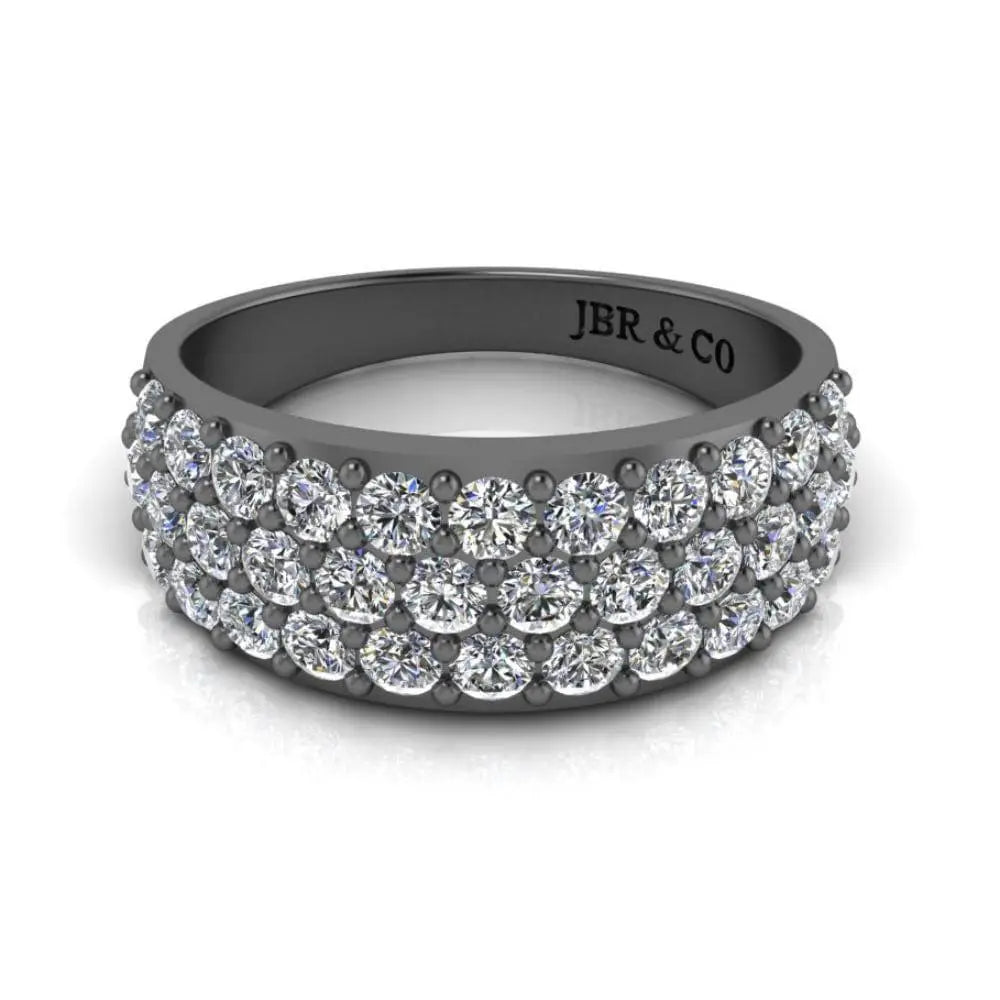 JBR Round Cut Sterling Silver Engagement Ring - JBR Jeweler