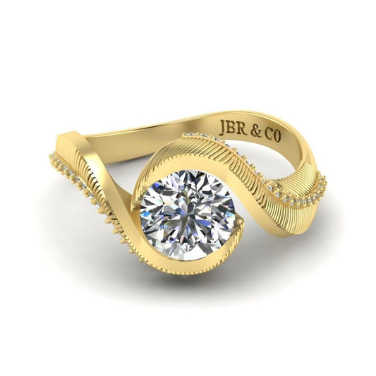 JBR Round Cut Sterling Silver Wedding Ring - JBR Jeweler