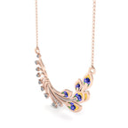 JBR Royalty Peacock Diamond Sterling Silver Necklace - JBR Jeweler