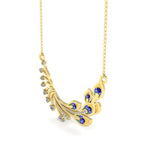 JBR Royalty Peacock Diamond Sterling Silver Necklace - JBR Jeweler